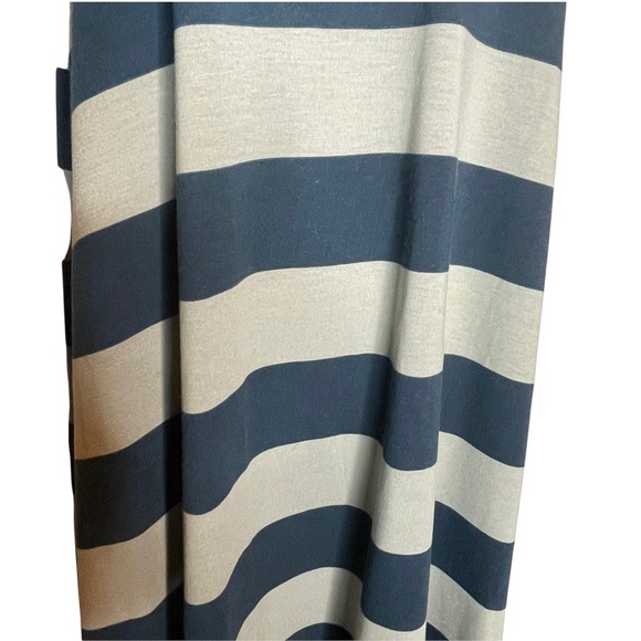 Lularoe Carly Swing Dress- Gray and Blue Stripe xxs - Picture 7 of 7